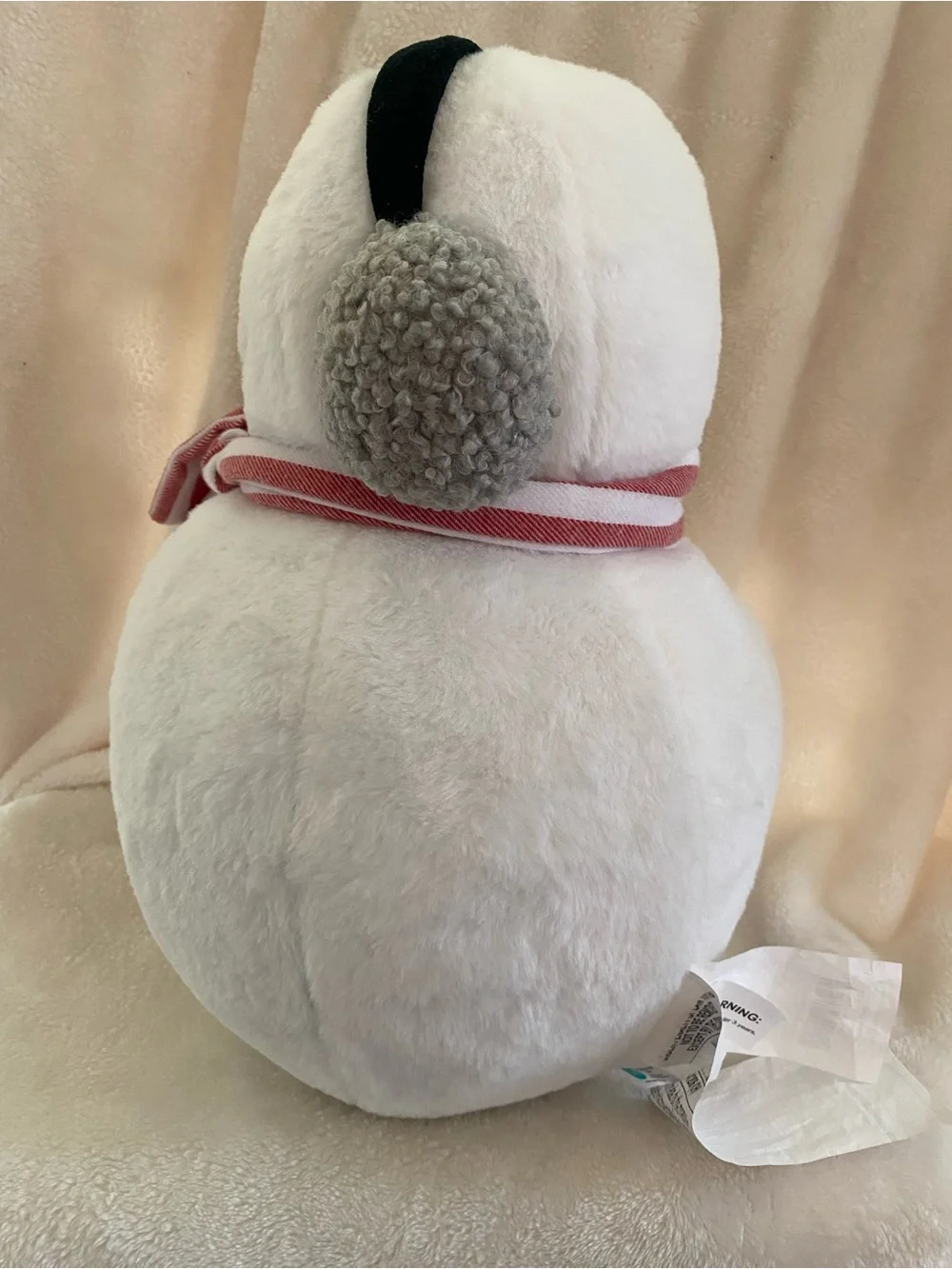 Adorable Plush Snowman Pillow from Costco